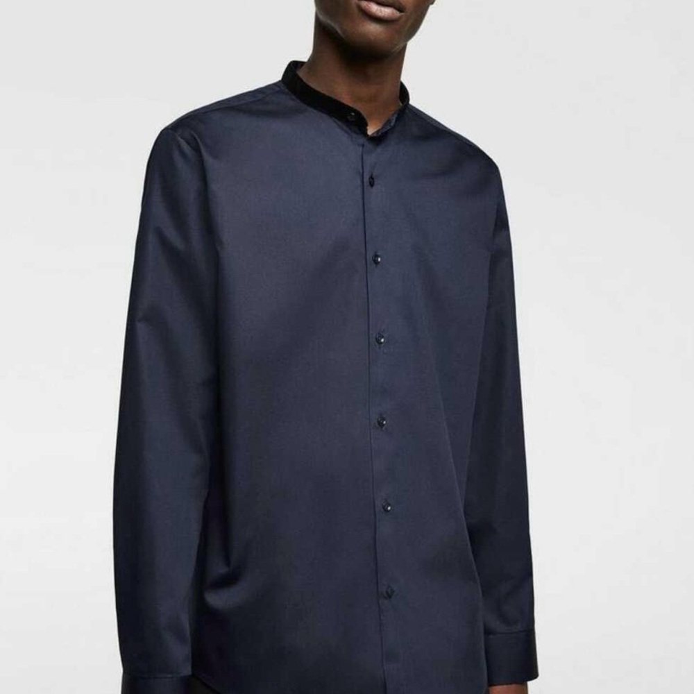 Zara contrast shirt.